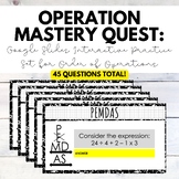 Operation Mastery Quest: Practice Set for Order of Operations