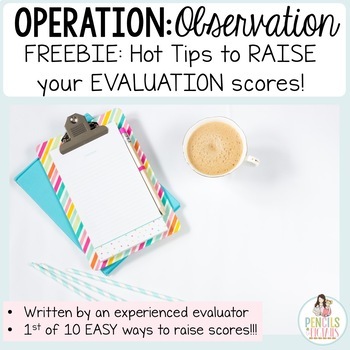 Preview of Teacher Evaluation - Raise Observation Scores