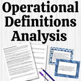 Operational Definitions Analysis - Scientific Foundations 