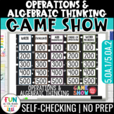 Operations & Algebraic Thinking Game Show 5th Grade Test R