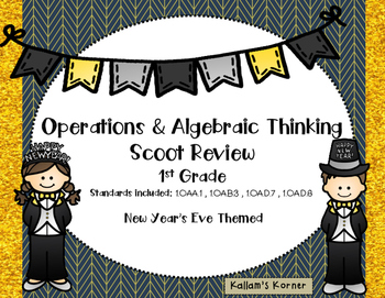 Preview of Operations & Algebraic Thinking  Scoot Review for 1st Grade