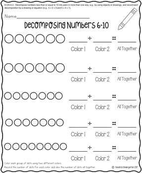 Kindergarten Operations and Algebraic Thinking, Illustrative Math