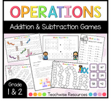 Operations Games - Addition & Subtraction - Grade 1 & 2 - 