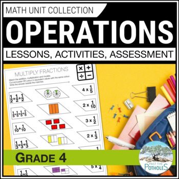 Preview of Grade 4 Ontario Math OPERATIONS Introduction to Decimals Fractions Whole Numbers