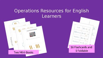 Preview of Operations Resources for English Learners