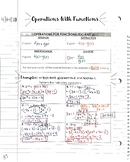 Operations With Functions Interactive Notes