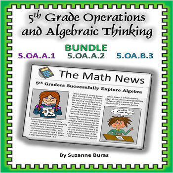 Preview of Operations and Algebraic Thinking:  5.OA.1-3 BUNDLE