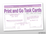 Operations and Algebraic Thinking Task Cards: RIT Band 221 - 230