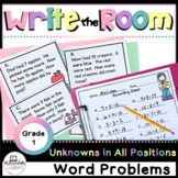 Write the Room Word Problems Unknown Numbers in All Positi