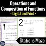Operations and Compositions of Functions Activity | Digital and Print