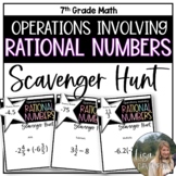 Operations involving Rational Numbers Scavenger Hunt for 7