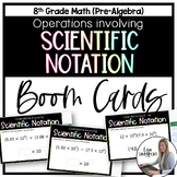 Operations involving Scientific Notation BOOM™ Digital Task Cards