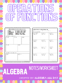Operations of Functions