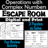 Operations with Complex Numbers Activity: Algebra Escape R