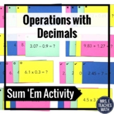 Operations with Decimals Activity 5.NBT.7