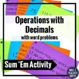 Operations with Decimals Activity 6.NS.3