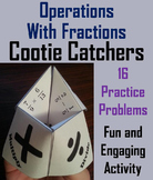 Operations with Fractions Activity 5th 6th 7th 8th Grade C