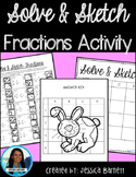 Operations with Fractions Easter Solve and Sketch Activity