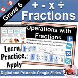 Operations with Fractions | Grade 6 | Ontario | Interactiv