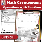 Operations with Fractions Halloween Cryptogram