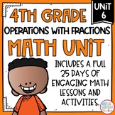 Operations with Fractions Math Unit with Activities for FO