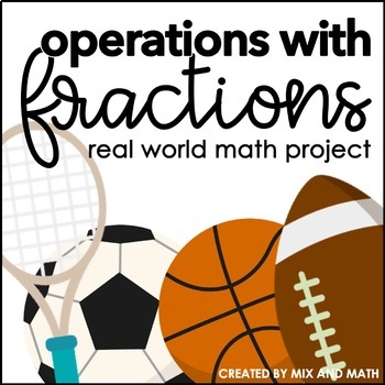 Preview of Operations with Fractions Project 