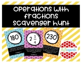 Operations with Fractions Activity Scavenger Hunt