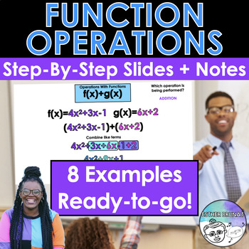 Preview of Operations with Functions Lesson with Notes | Algebra 2