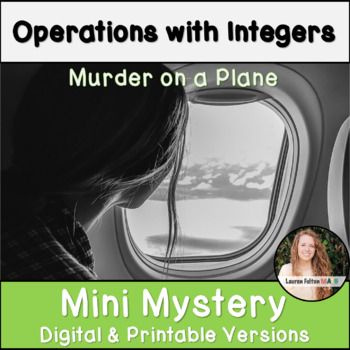 Preview of Operations with Integers Activity Murder Mystery