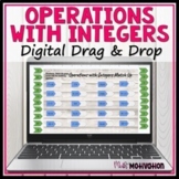 Operations with Integers Digital Drag and Drop