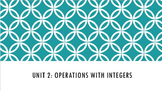 Operations with Integers Entire Unit Interactive PowerPoint