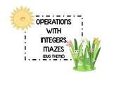 Operations with Integers Mazes
