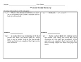 Operations with Integers and Rational Numbers Warm-up