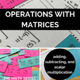 Operations with Matrices Matching Activity!