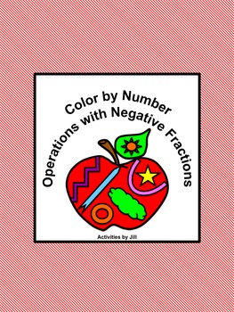 Preview of Operations with Negative Fractions Color by Number (Distance Learning)