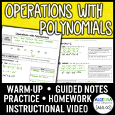 Operations with Polynomials Lesson | Warm-Up | Guided Note