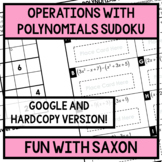 Operations with Polynomials Sudoku Activity (Digital Versi