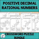 Operations with Positive Decimal Rational Numbers Crosswor