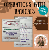 Operations with Radicals Flipbook - Addition, Subtraction,