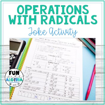 Preview of Operations with Radicals Joke Activity {Algebra 2 FREEBIE}