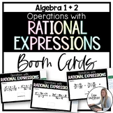 Operations with Rational Expressions Boom Cards for Algebra 1