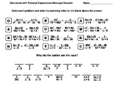 Operations with Rational Expressions Worksheet: Math Messa
