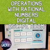 Operations with Rational Numbers Digital Escape Room