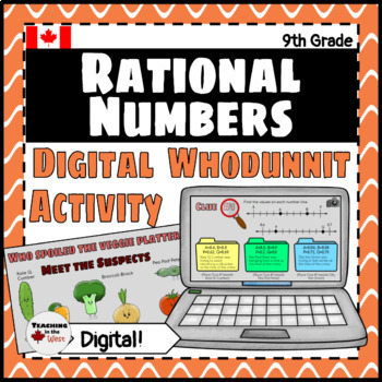 Preview of Operations with Rational Numbers Digital Whodunnit Activity