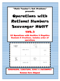 Operations with Rational Numbers Scavenger Hunt 7NS.3