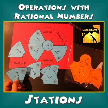 Preview of Operations with Rational Numbers: Stations