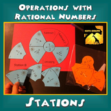 Operations with Rational Numbers: Stations