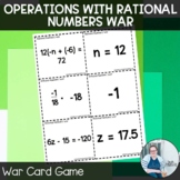 Operations with Rational Numbers War TEKS 7.3 CCSS 7.NS.1