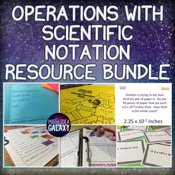 Preview of Operations with Scientific Notation Activity Bundle