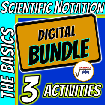Preview of Scientific Notation SELF CHECKING DIGITAL BUNDLE BLENDED OR DISTANCE LEARNING